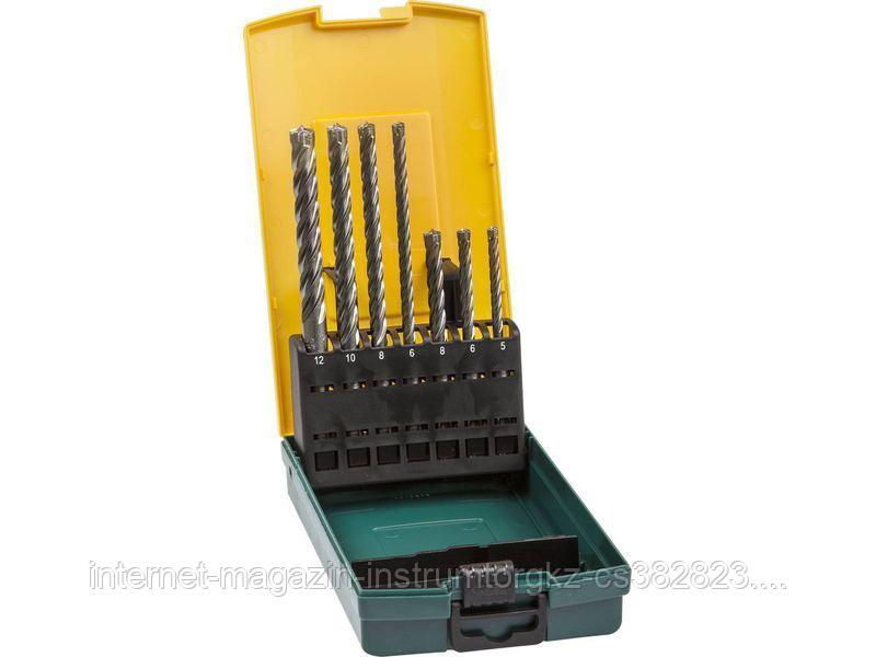 KRAFTOOL Набор буров SDS-plus 7 шт: 5 х 110, 6 х 110, 8 х 110, 6 х 160, 8 х 160, 10 х 160, 12 х 160 мм,