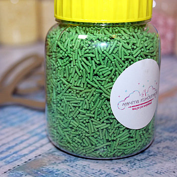 Посыпка вермишель зеленая 50 гр