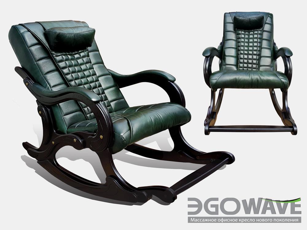 Массажное кресло-качалка EGO WAVE EG-2001 Цвет в ассортименте Кожаное кресло