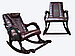 Массажное кресло-качалка EGO WAVE EG-2001 Цвет в ассортименте Кожаное кресло, фото 3