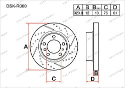 Тормозные диски Infiniti M37. Y51 2010-2014 3.7i V6 (Задние)