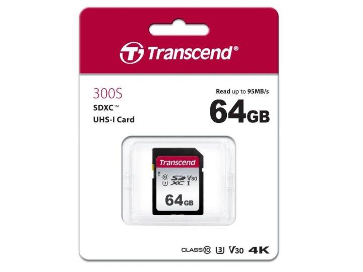 Карта памяти Transcend SDXC 64GB 95M/bs 4K