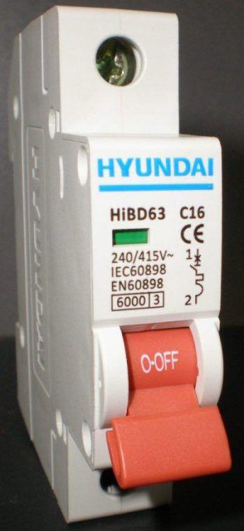 HIBD63-N 1п 16А, 25А 6кА Hyundai - фото 1 - id-p51673100