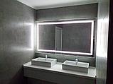 Зеркало с LED-подсветкой и пескоструйным рисунком, 1600(Ш)х700(В), фото 5