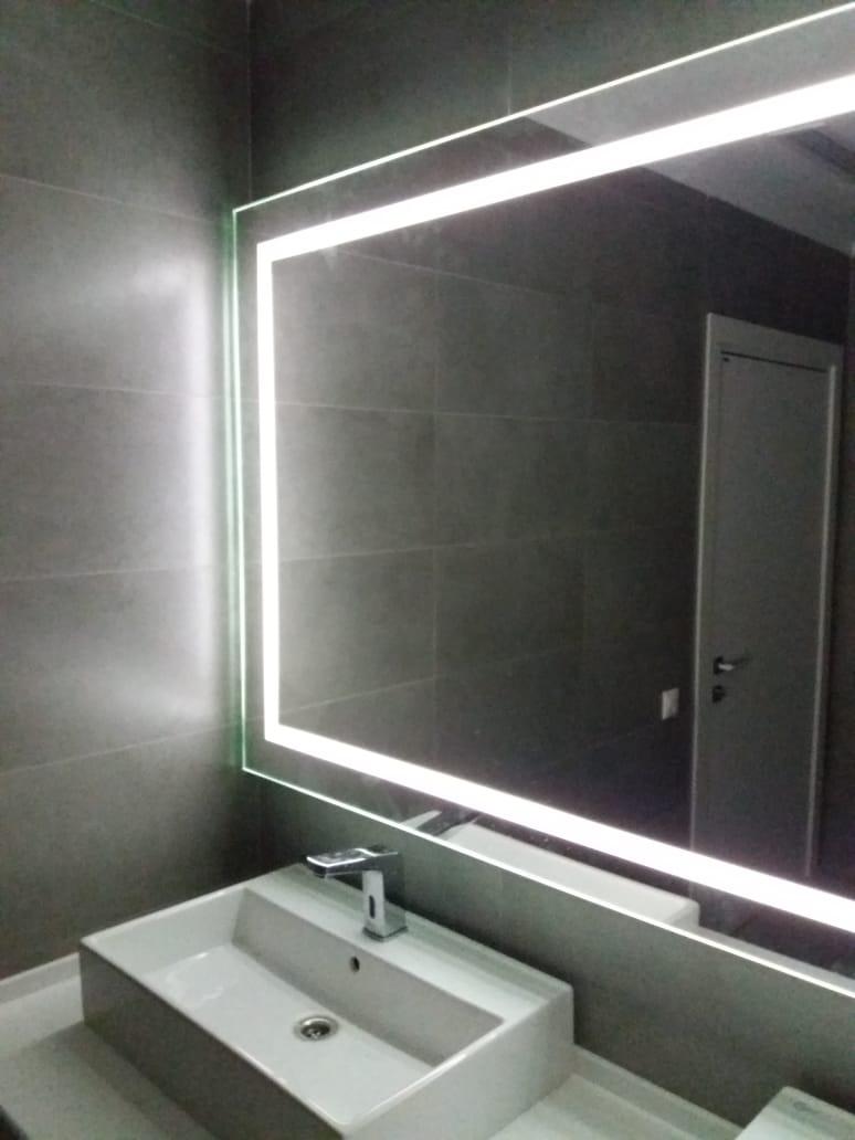 Sonata, Зеркало с пескоструйной Led подсветкой, 1600 х 700 мм - фото 4 - id-p57462658