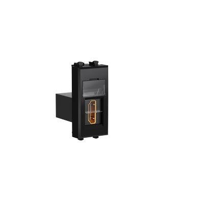 DKC HDMI розетка модульная, тип А-А, "Avanti", "Черный квадрат", 1 модуль - фото 1 - id-p57466536