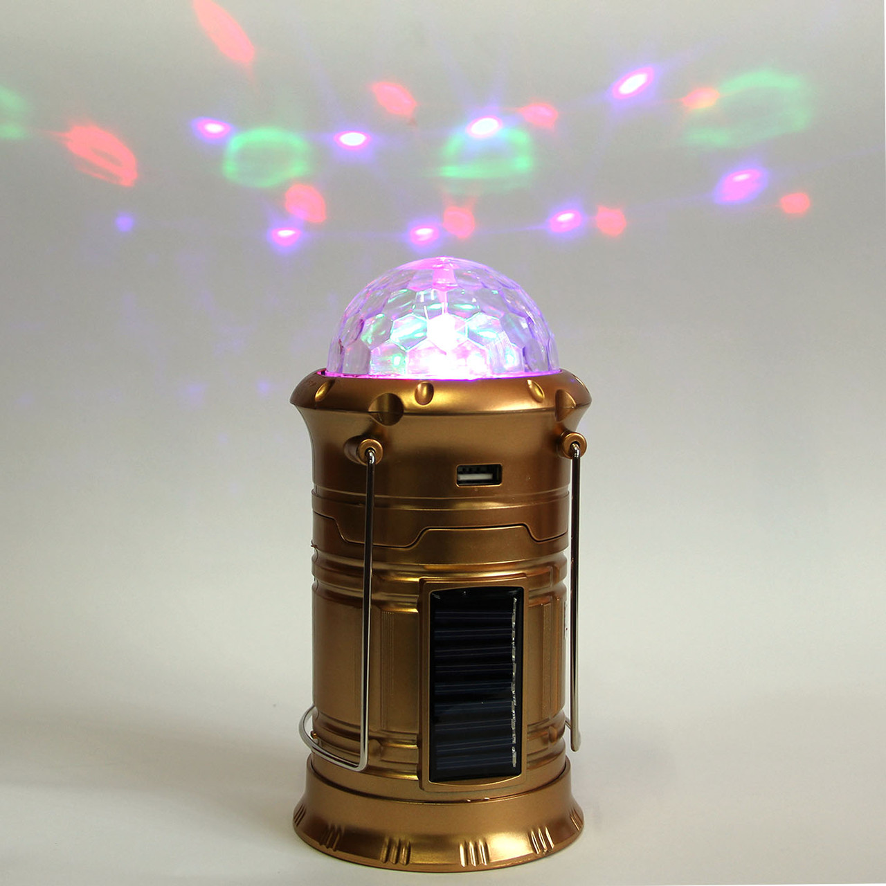 LED лампа фонарь цветомузыка