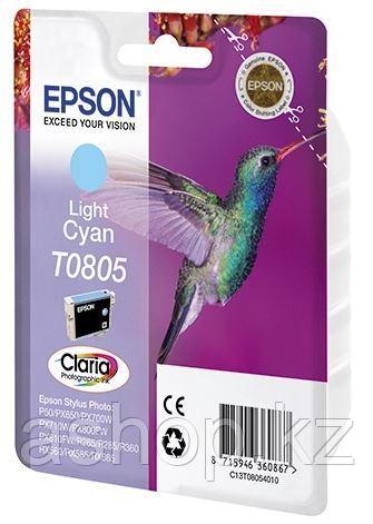 Картридж Epson C13T08054011 (№T0805), Объем: 7,4 мл, Копий ( ISO 19752): 330, Цвет: Светло-голубой, Совместимо