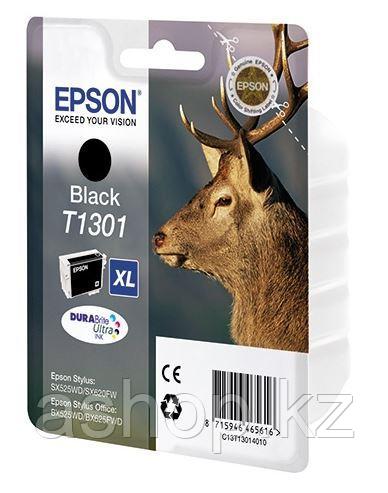 Картридж Epson C13T13014012 (№T1301XL), Объем: 25,4 мл, Копий ( ISO 19752): 945, Цвет: Чёрный, Совместимость: