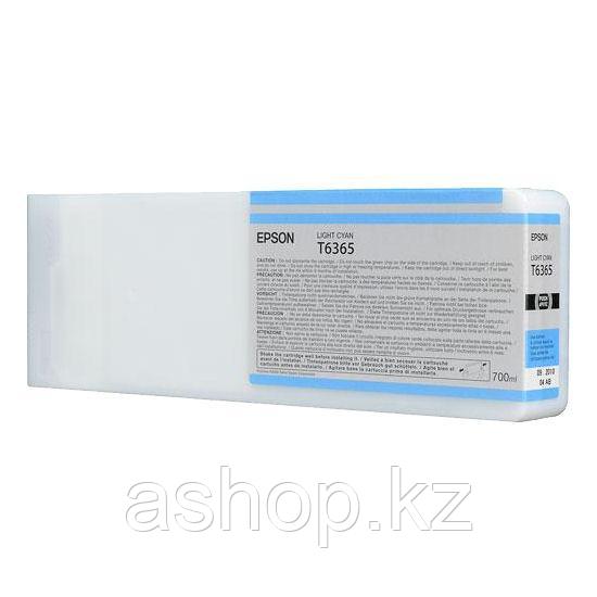 Картридж Epson C13T636500 (№T6365), Объем: 700 мл, Цвет: Светло-голубой, Совместимость: Stylus Pro 7700, 7890,