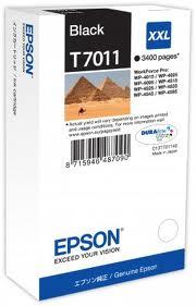 Картридж Epson C13T70114010 (№T7011), Объем: 63,2 мл, Цвет: Чёрный, Совместимость: WorkForce Pro WP-4015DN, WP