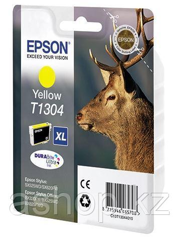 Картридж Epson C13T13044012 (№T1304XL), Объем: 10,1 мл, Копий ( ISO 19752): 1005, Цвет: Жёлтый, Совместимость: