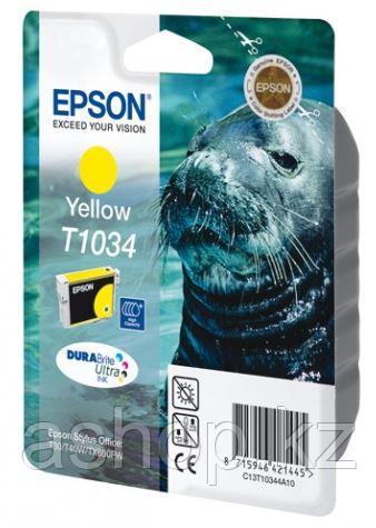 Картридж Epson C13T10344A10 (№T1034), Объем: 25,9 мл, Цвет: Жёлтый, Совместимость: Stylus Office T30/T40W/T110