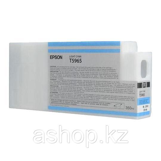 Картридж Epson C13T596500 (№T5965), Объем: 350 мл, Цвет: Светло-голубой, Совместимость: Stylus Pro 7700, 7890,