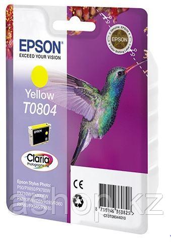 Картридж Epson C13T08044011 (№T0804), Объем: 7,4 мл, Копий ( ISO 19752): 330, Цвет: Жёлтый, Совместимость: Sty