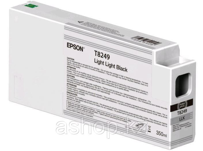 Картридж Epson C13T824900 (№T8249), Объем: 350 мл, Цвет: Светло-серый, Совместимость: SureColor SC-P6000/SC-P7