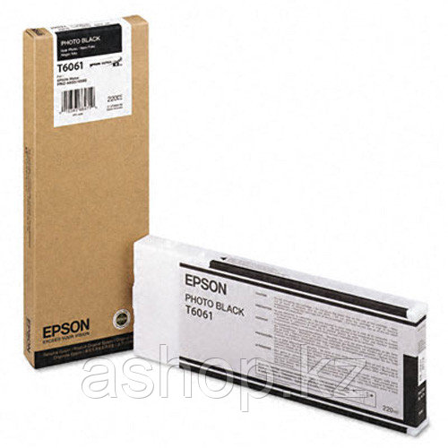 Картридж Epson C13T606100 (№T6061), Объем: 220 мл, Цвет: фото чёрный, Совместимость: Stylus Pro 4800, 4880
