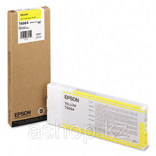 Картридж Epson C13T606400 (№Т 6064), Объем: 220 мл, Копий ( ISO 19752): 1200 стр. формата А4 при 5% заполнении