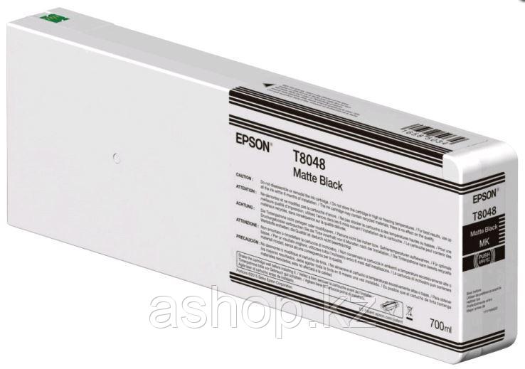 Картридж Epson C13T804700 (№T8048), Объем: 700 мл, Цвет: Чёрный матовый, Совместимость: SureColor SC-P6000/SC-