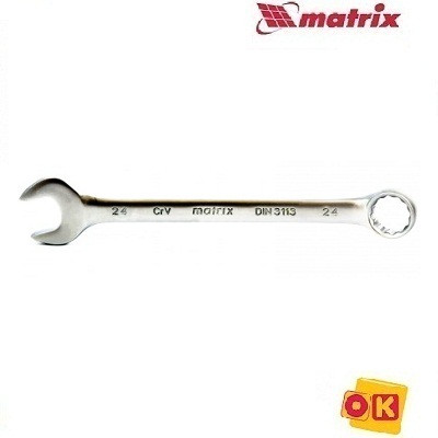 Ключ 9 мм,12-гранный, матовый хром. MATRIX