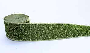Лента эластичная, зеленая, 4 см