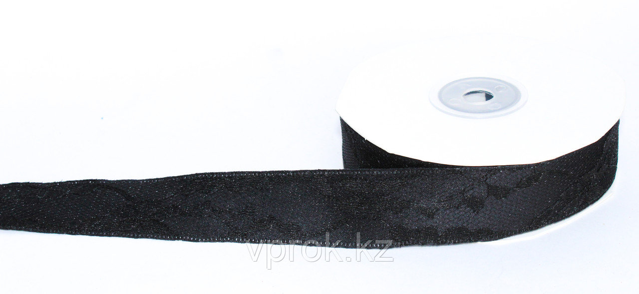 Лента эластичная для одежды, черная, 3 см - фото 1 - id-p57470803