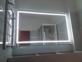 Зеркала с LED-подсветкой и пескоструйным рисунком, 1300(Ш)х900(В)мм