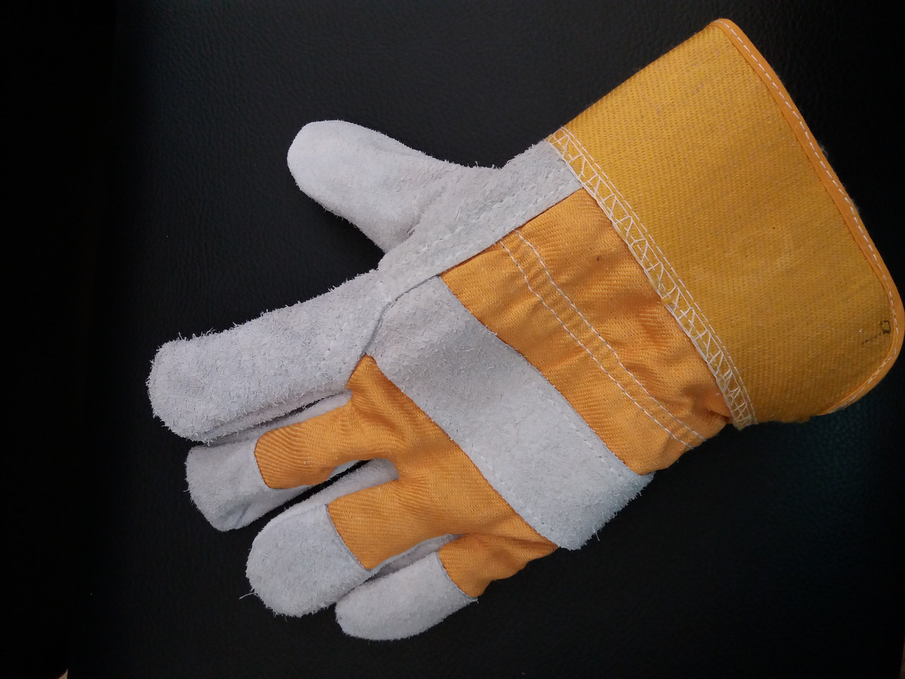Перчатки спилковые комбинир усиленные, утепленные(зимние) РУССКИЕ ЛЬВЫ (рабочие зимние перчатки) - фото 6 - id-p57480856