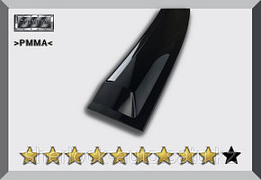 Дефлекторы окон (Ветровики) для Hyundai Sonata 2010-2014 с хромированной вставкой OEM
