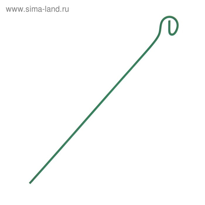 Колышек для подвязки растений, h = 50 см, d = 0.3 см, проволочный, зелёный