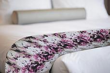 Тонкий флисовый плед Цветочный уют 180х210 см, фото 4