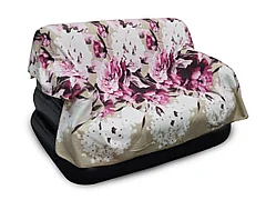 Тонкий флисовый плед Цветочный уют 180х210 см