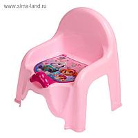 Горшок-стульчик «Щенячий патруль» с крышкой, для девочки, цвет розовый
