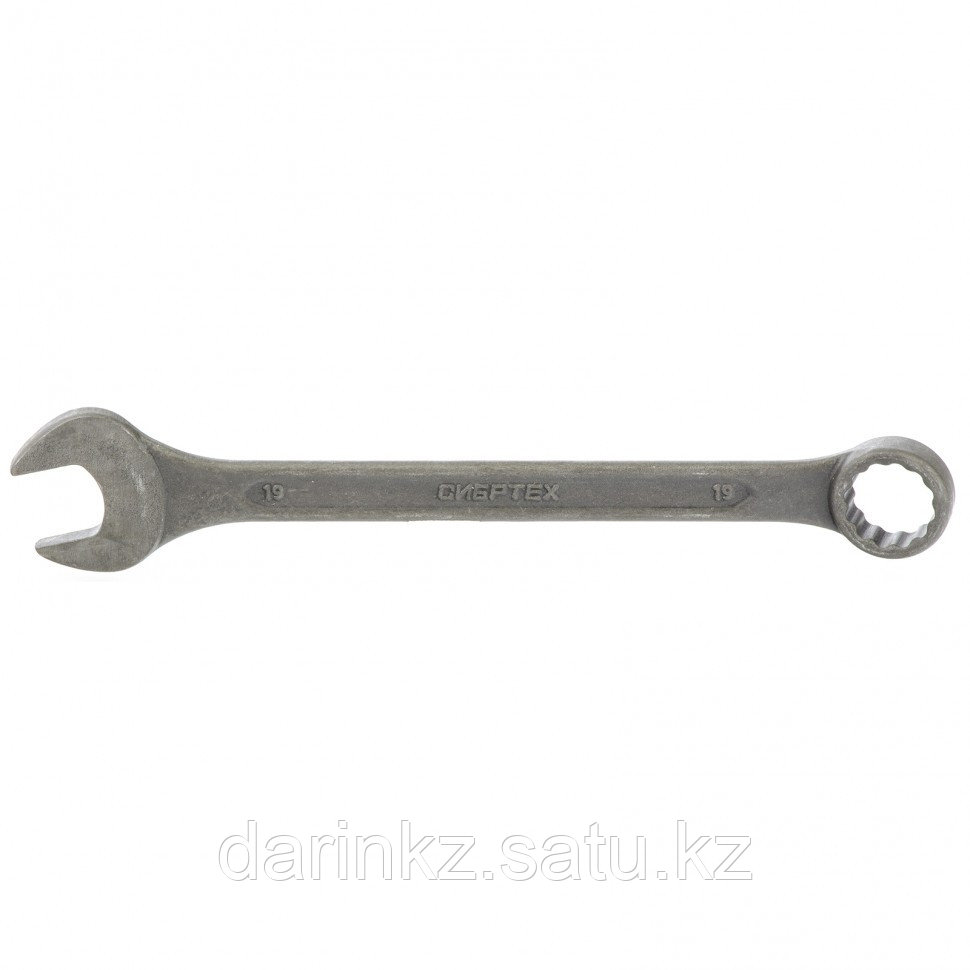 Ключ комбинированный, 19 мм, CrV, фосфатированный, ГОСТ 16983 Сибртех