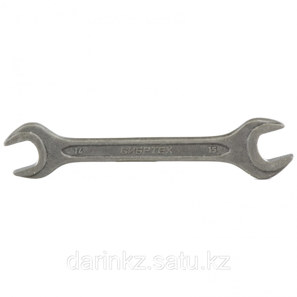 Ключ рожковый, 14 х 15 мм, CrV, фосфатированный, ГОСТ 2839 Сибртех