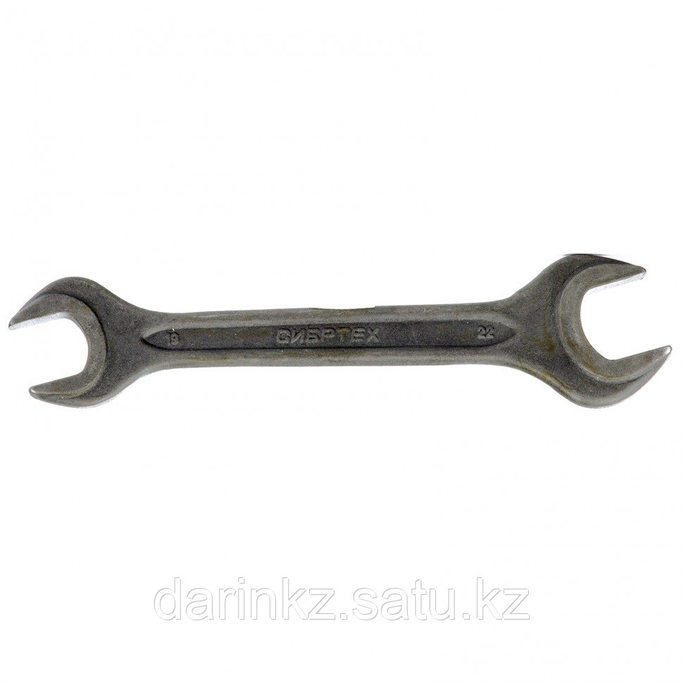Ключ рожковый, 19 х 22 мм, CrV, фосфатированный, ГОСТ 2839 Сибртех