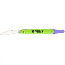 Нож садовый, 185 мм, складной, окулировочный, пластиковая рукоятка, пластик. расщепитель, Palisad