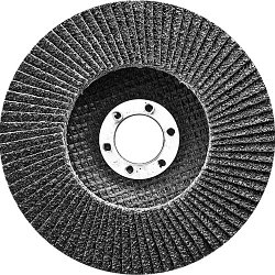 Круг лепестковый торцевой, конический, Р 40, 180 х 22.2 мм Сибртех