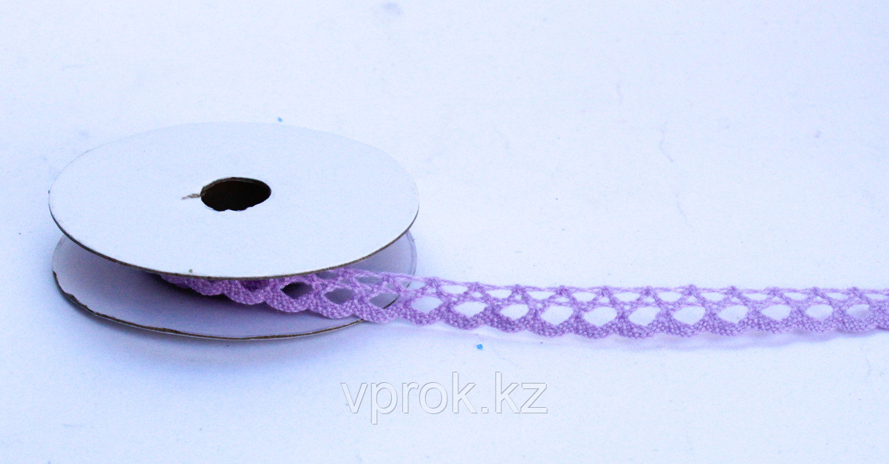 Лента кружевная тканная, фиолетовая, 1 см - фото 1 - id-p57528638