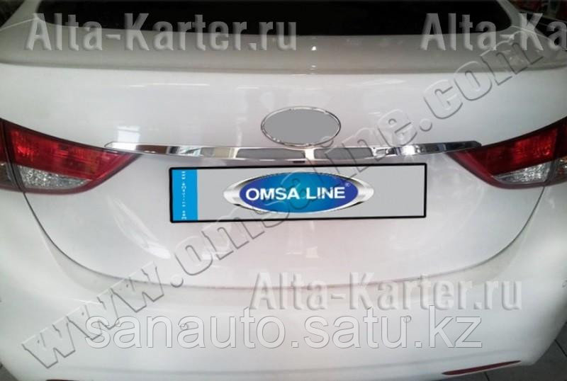 Накладка над номером на крышку багажника Hyundai Elantra/Хенде Элантра