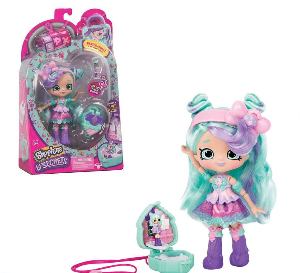Игровой набор с куклой Lil’ Secrets Shoppies - ПЕППА - МИНТ (1сезон)