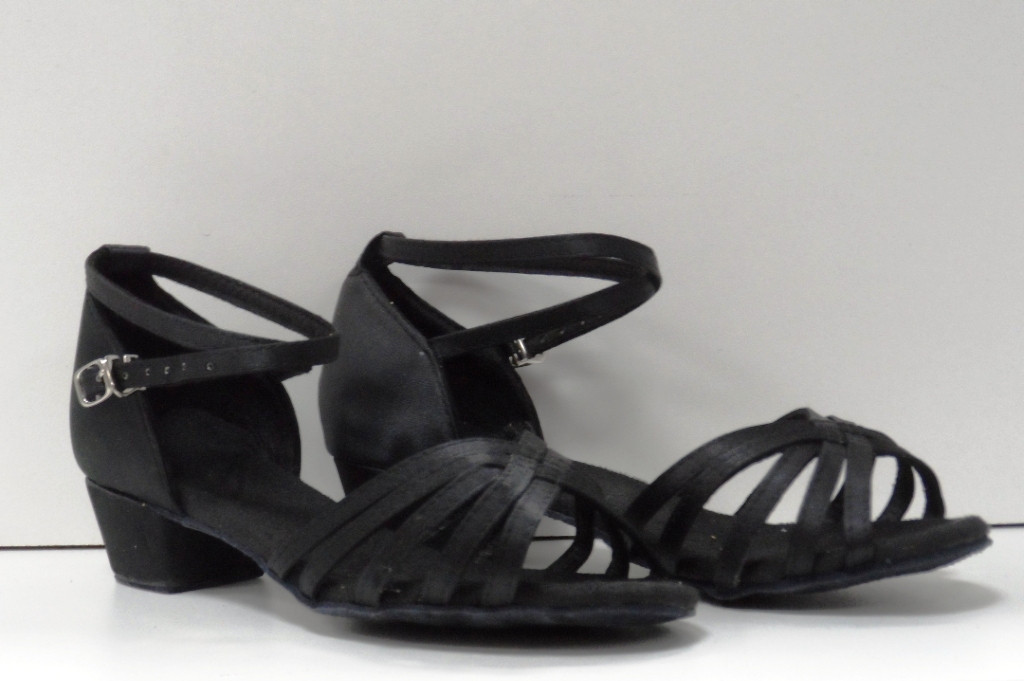 Туфли для бальных танцев, каблук 3 см (черный) - фото 1 - id-p3979960