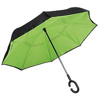 Зонт | трость | FLIPPED | светло-зелёный, чёрный