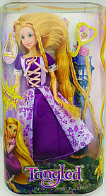 Кукла Rapunzel Tangled (фиолетовое платье и аксессуары)