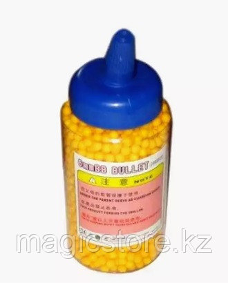 Пульки 6 мм для игрушечного оружия YIKA пластик. бутылка 2000 шт., желтые - фото 2 - id-p51629461