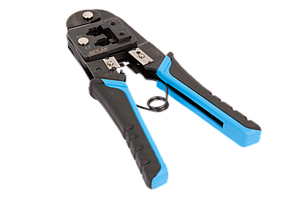 Инструмент обжимной профессиональный, коннекторы: 8P8C, 6P6C, 6P4C