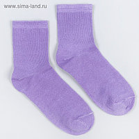 Носки женские, размер 23-25, цвет фиолетовый