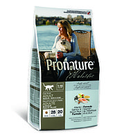 Pronature Holistic Adult Indoor - для кожи и шерсти взрослых кошек, лосось с рисом 2.72 кг.