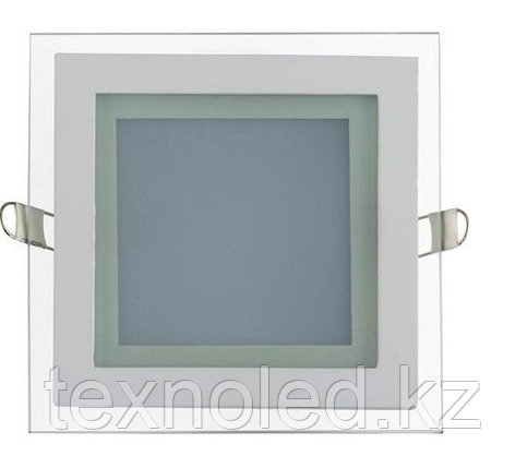Потолочный светильник квадратный  6W  (со стеклом), фото 2