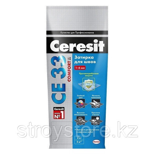 Затирка для узких швов Ceresit  CE 33 Comfort до 6 мм